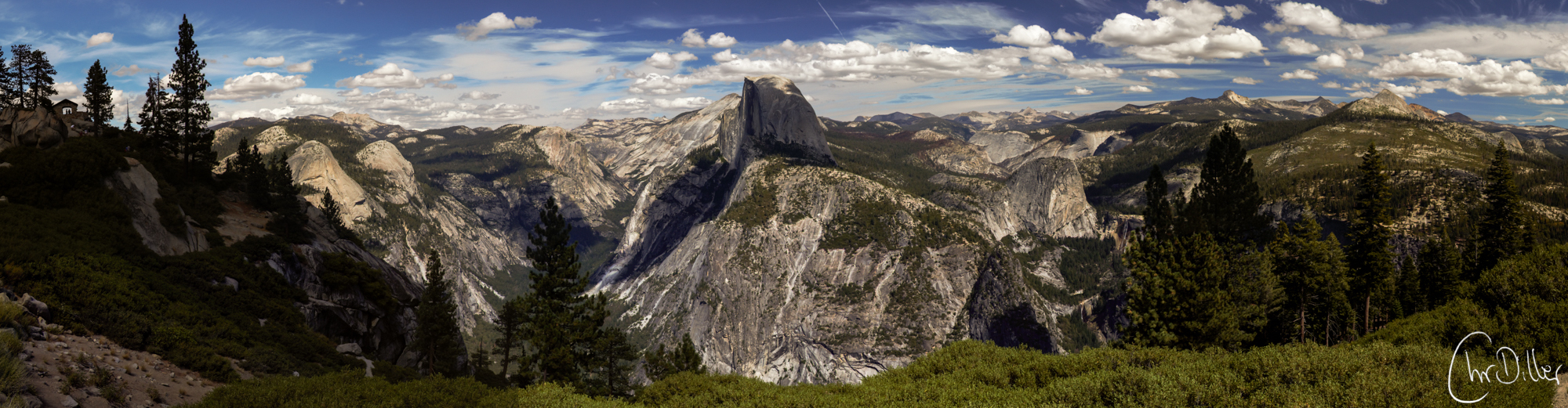 Halfdome in Yosemite National Park, taken from Glacier Point